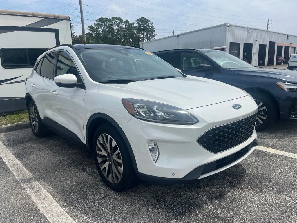 Used 2020 White Ford Titanium image 2