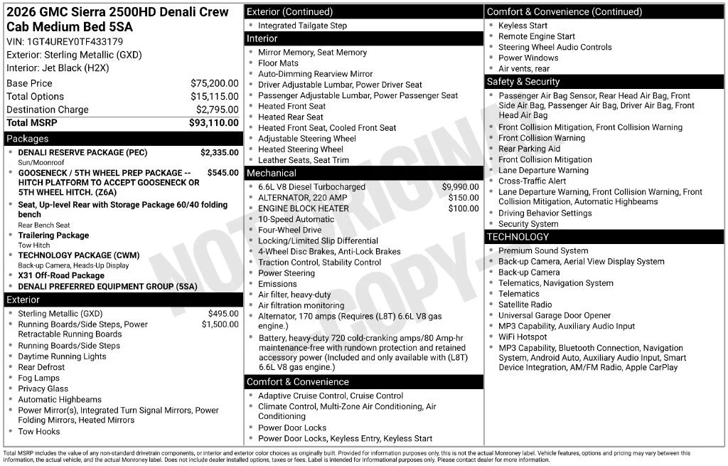 New 2026 Sterling Metallic GMC Denali image 4