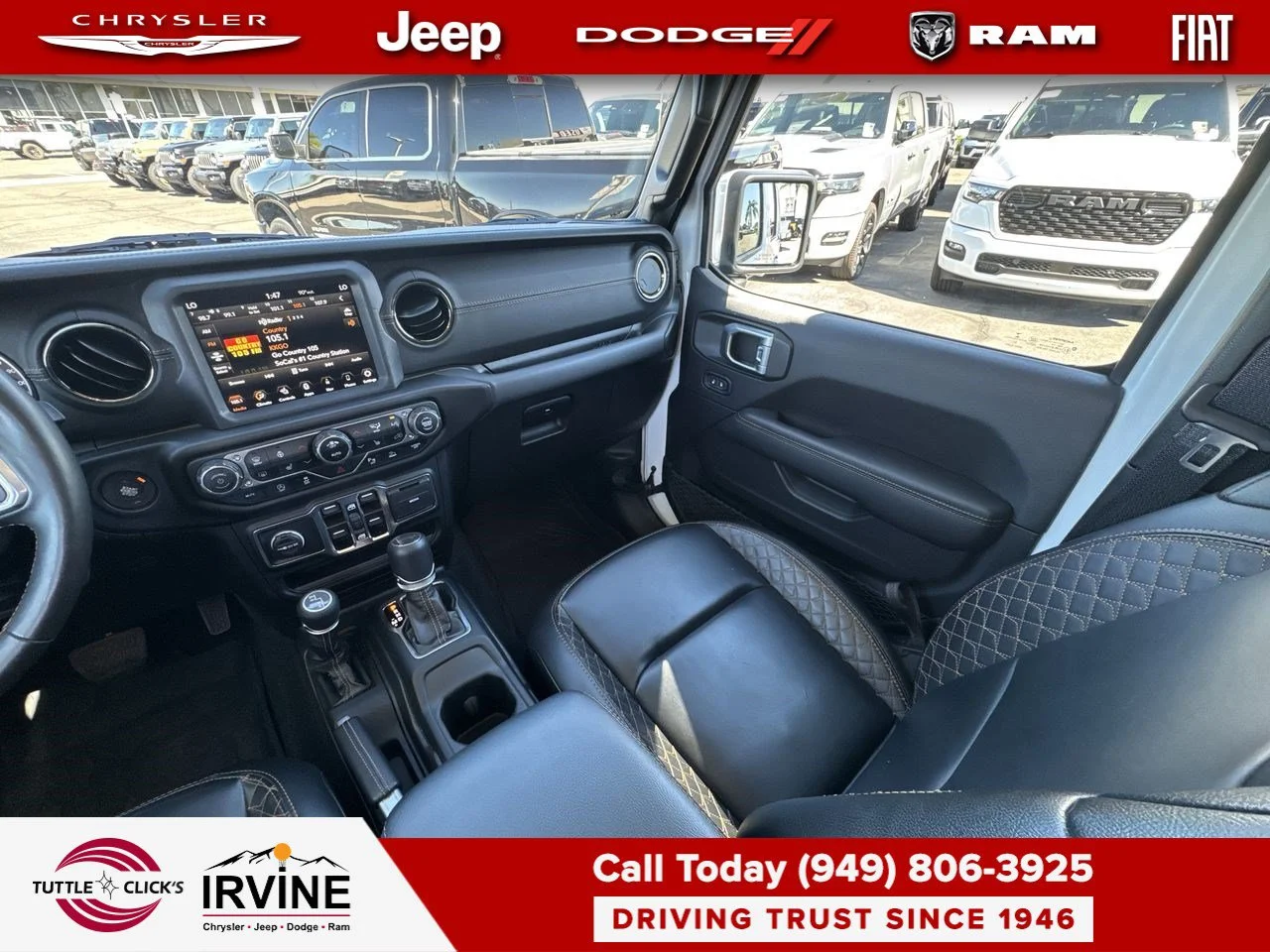 Used 2023 Bright White Clearcoat Jeep High Altitude image 3