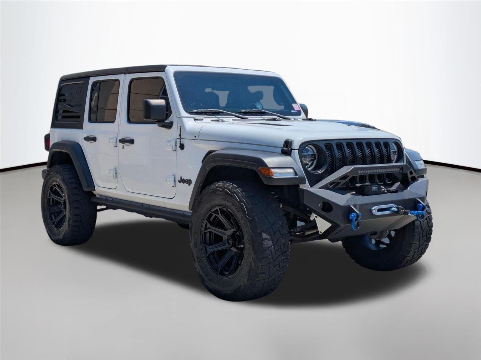 Used 2021 Bright White Clearcoat Jeep Unlimited Sport S image 3
