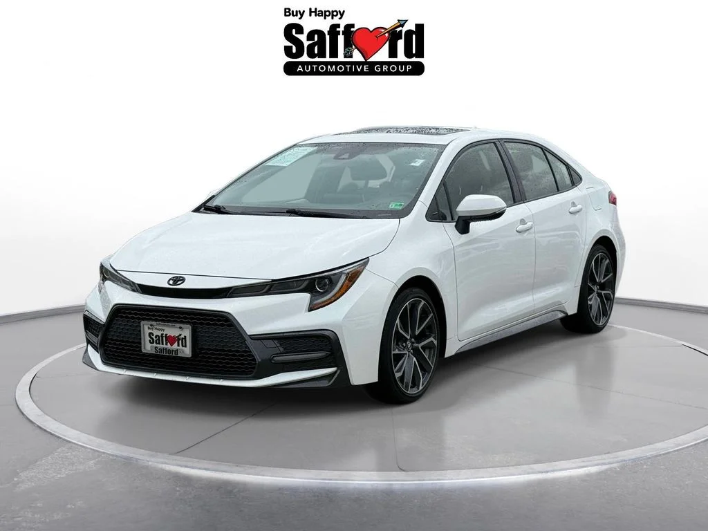 Used 2021 White Toyota SE image 1