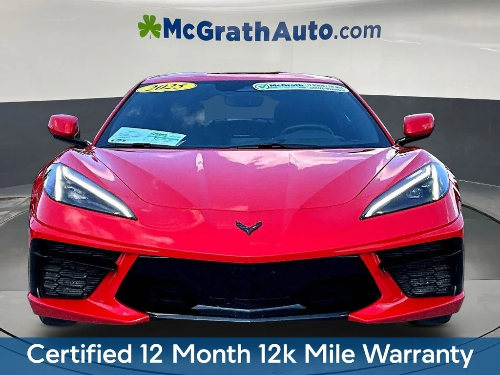 Certified Used 2025 Red Chevrolet Stingray image 2