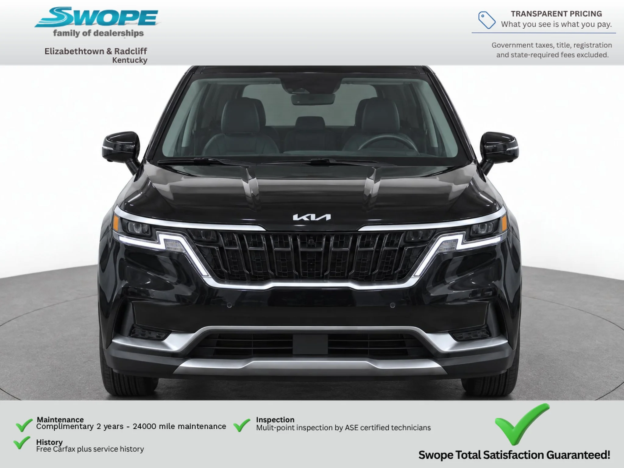 Used 2024 Aurora Black Pearl Kia EX image 2