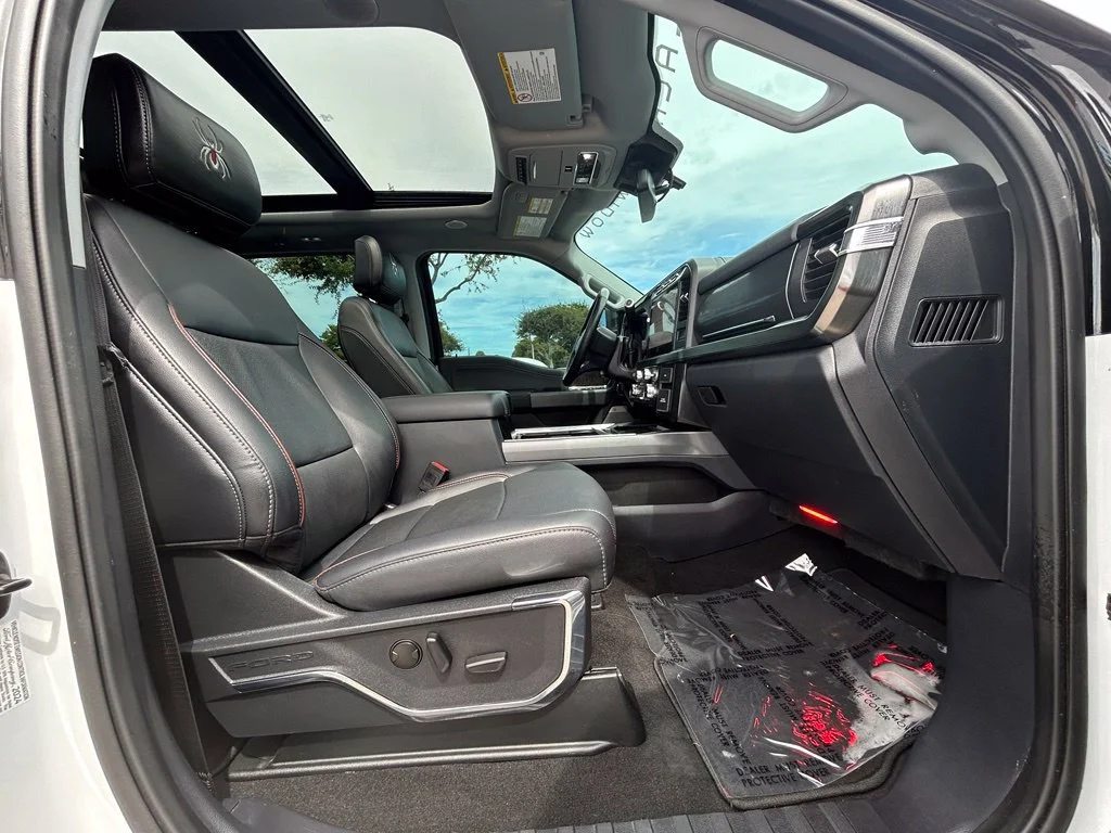 Used 2024 Oxford White Ford LARIAT LIFTED BLACK WIDOW PKG image 29