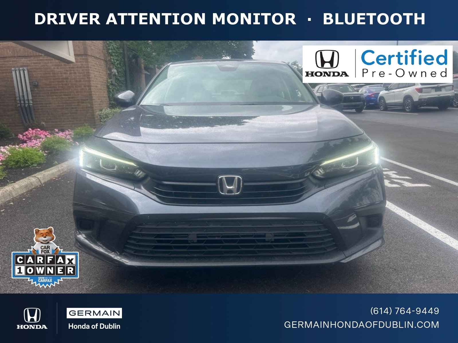 Certified Used 2024 Meteorite Gray Metallic Honda LX image 1