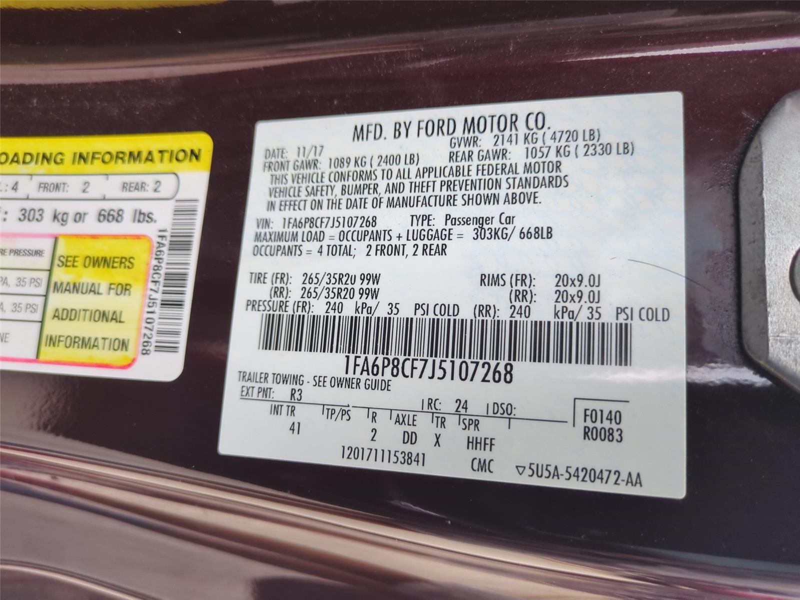 Used 2018 Royal Crimson Metallic Tinted Clearcoat FORD GT image 37