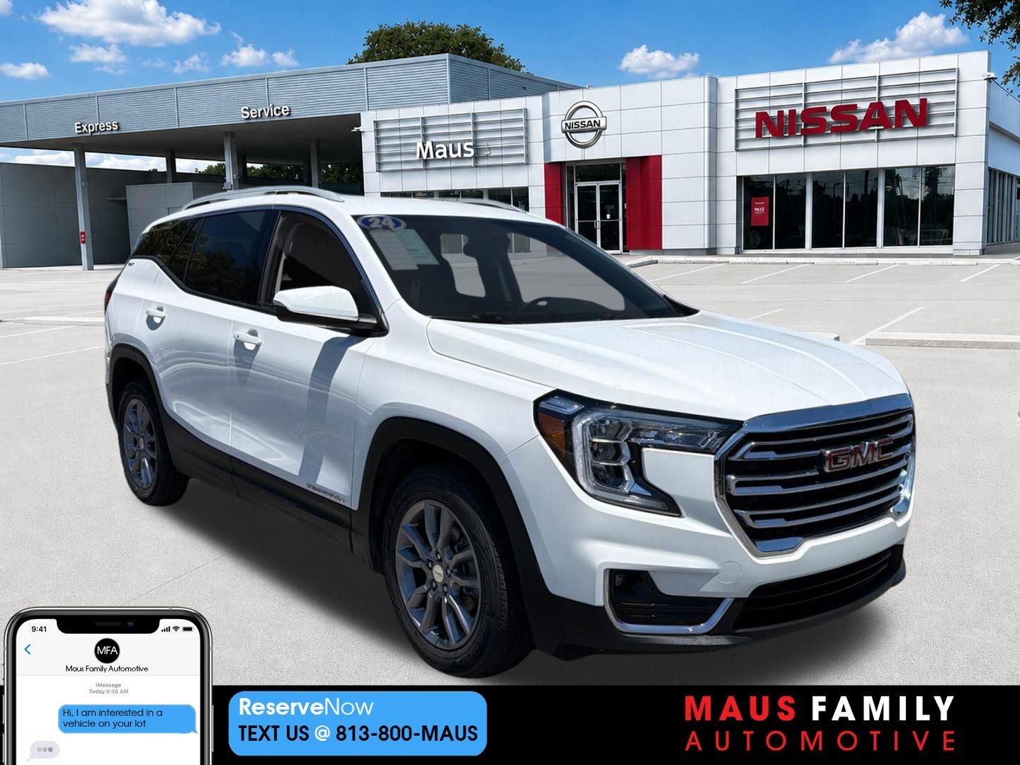 Used 2024 White GMC SLT image 1