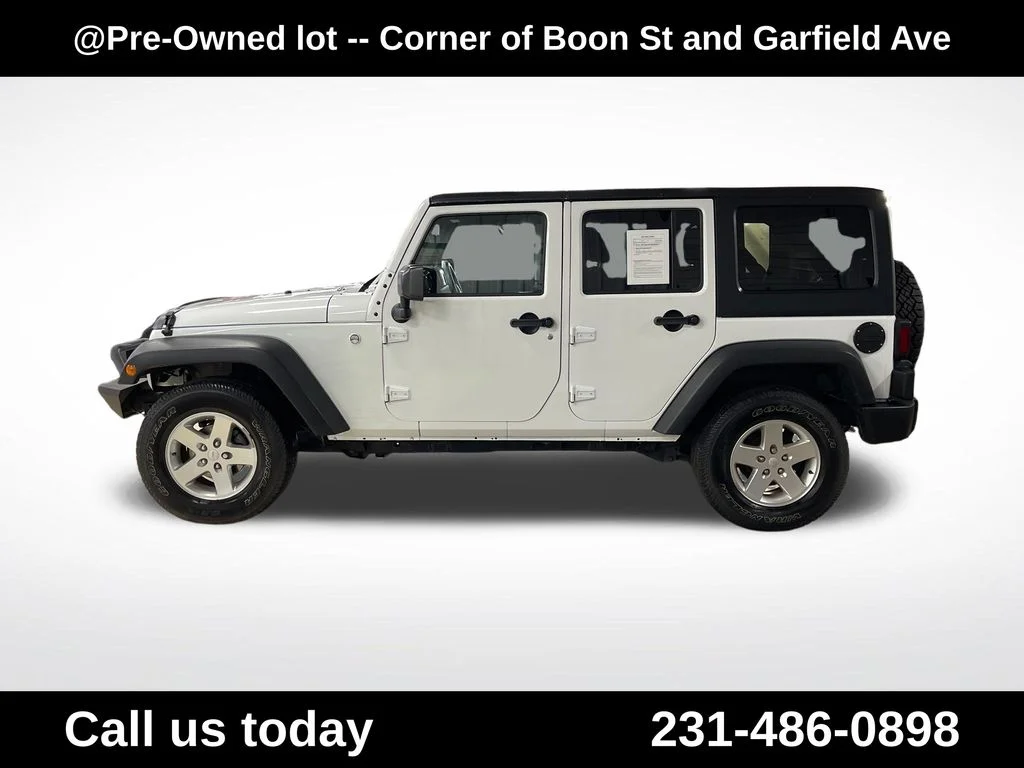 Used 2017 White Jeep Unlimited Sport image 2