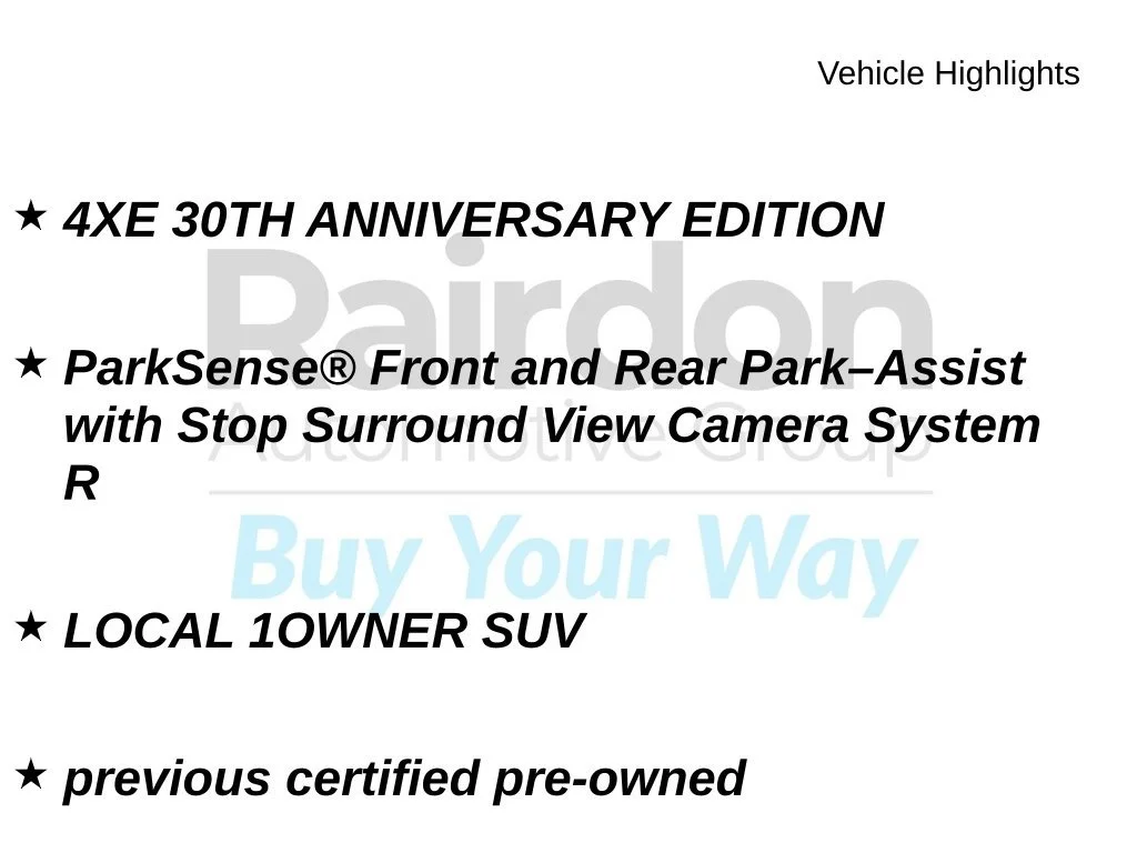 Used 2023 Baltic Gray Metallic Clearcoat Jeep 30th Anniversary image 10