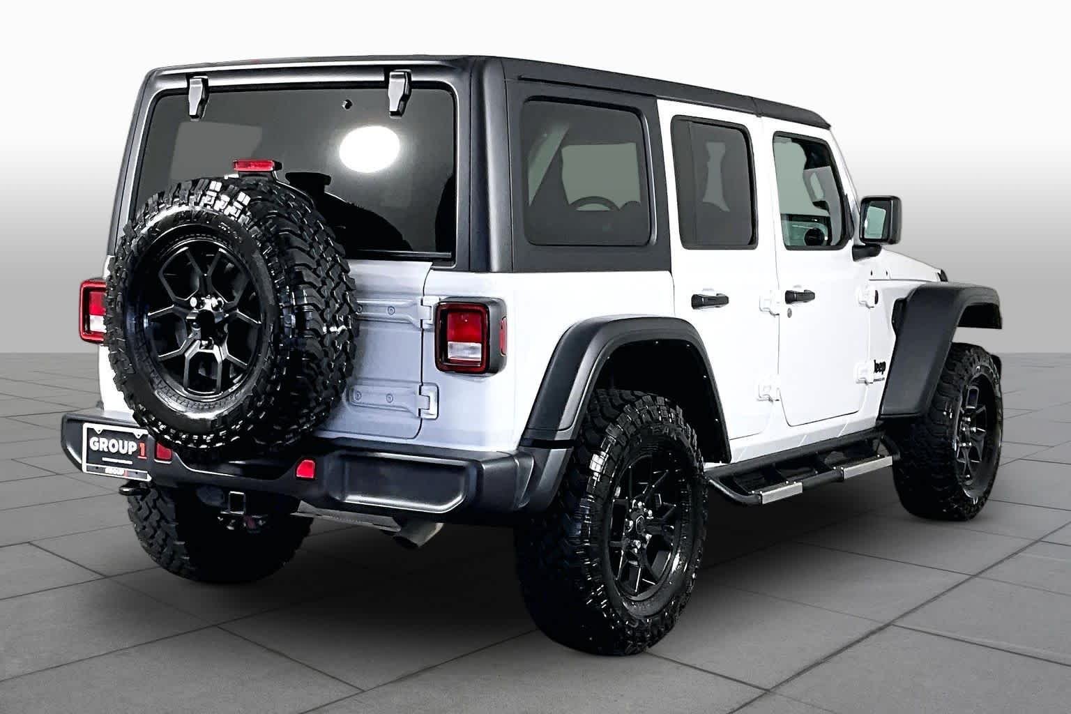 Used 2024 Bright White Clearcoat Jeep Willys image 12