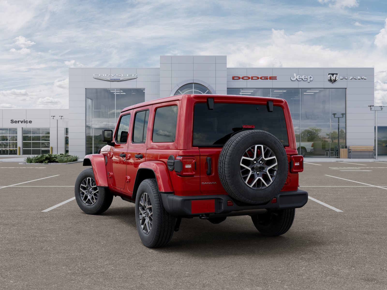 New 2026 Firecracker Red Clear-Coat Exterior Paint Jeep Sahara image 32