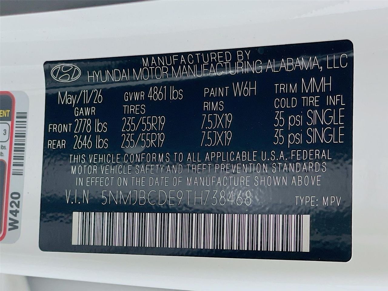 New 2026 Serenity White Pearl Hyundai SEL Plus AWD image 24
