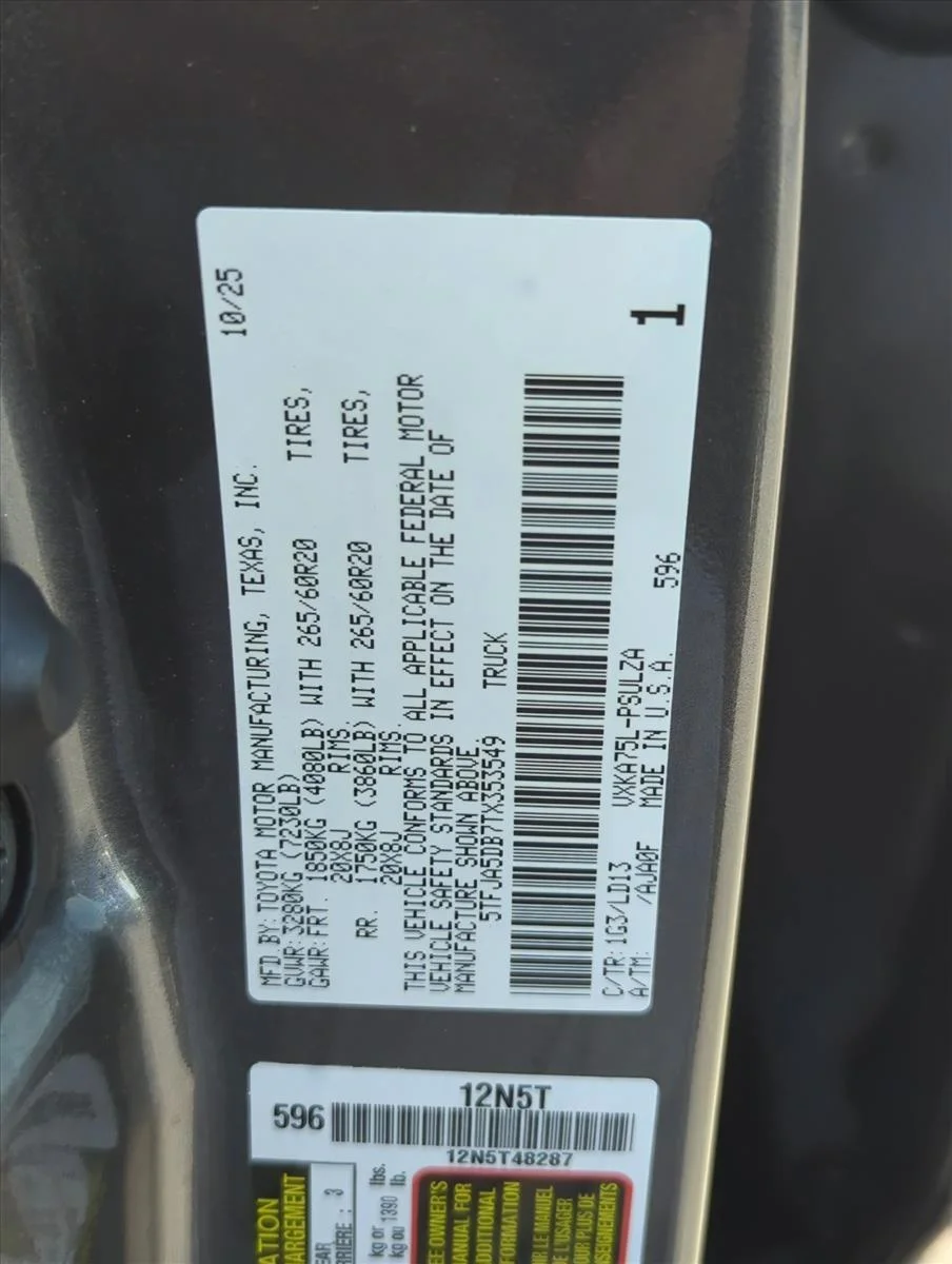 Used 2026 Magnetic Gray Meta Toyota Limited image 2