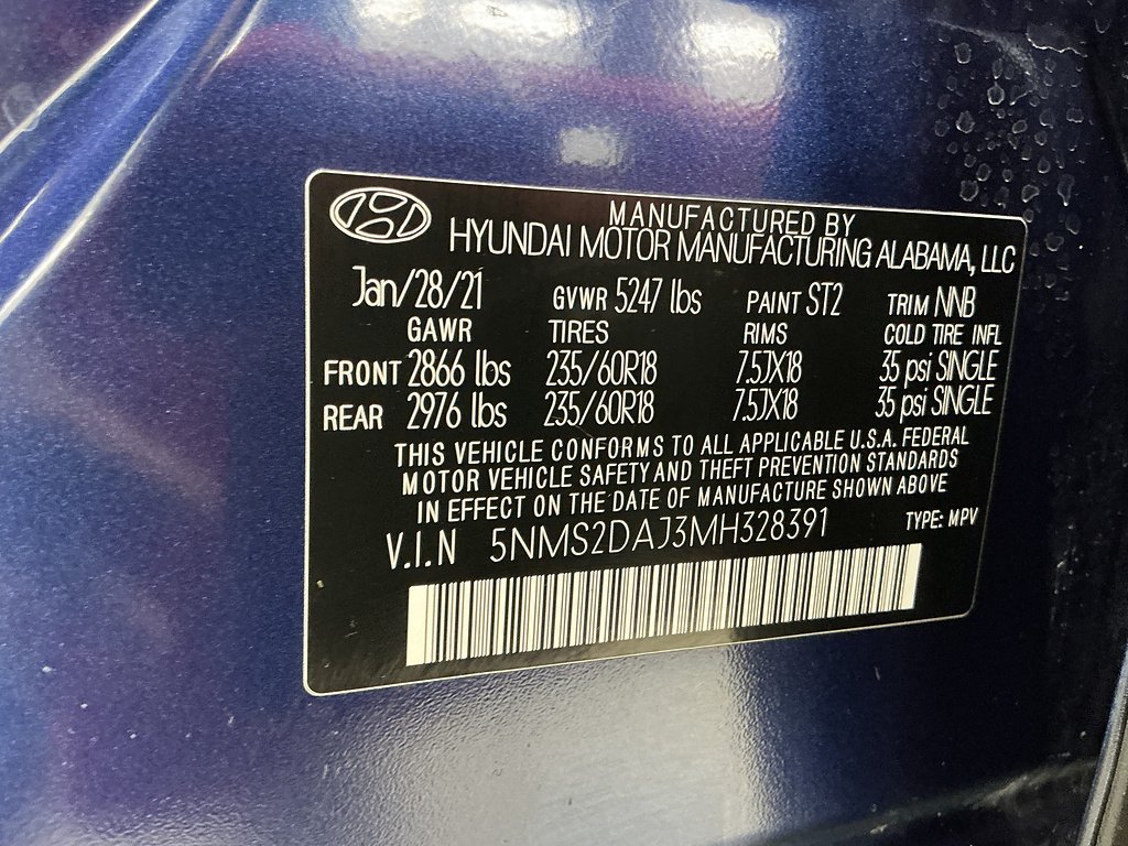 Used 2021 Stormy Sea Hyundai SEL image 13