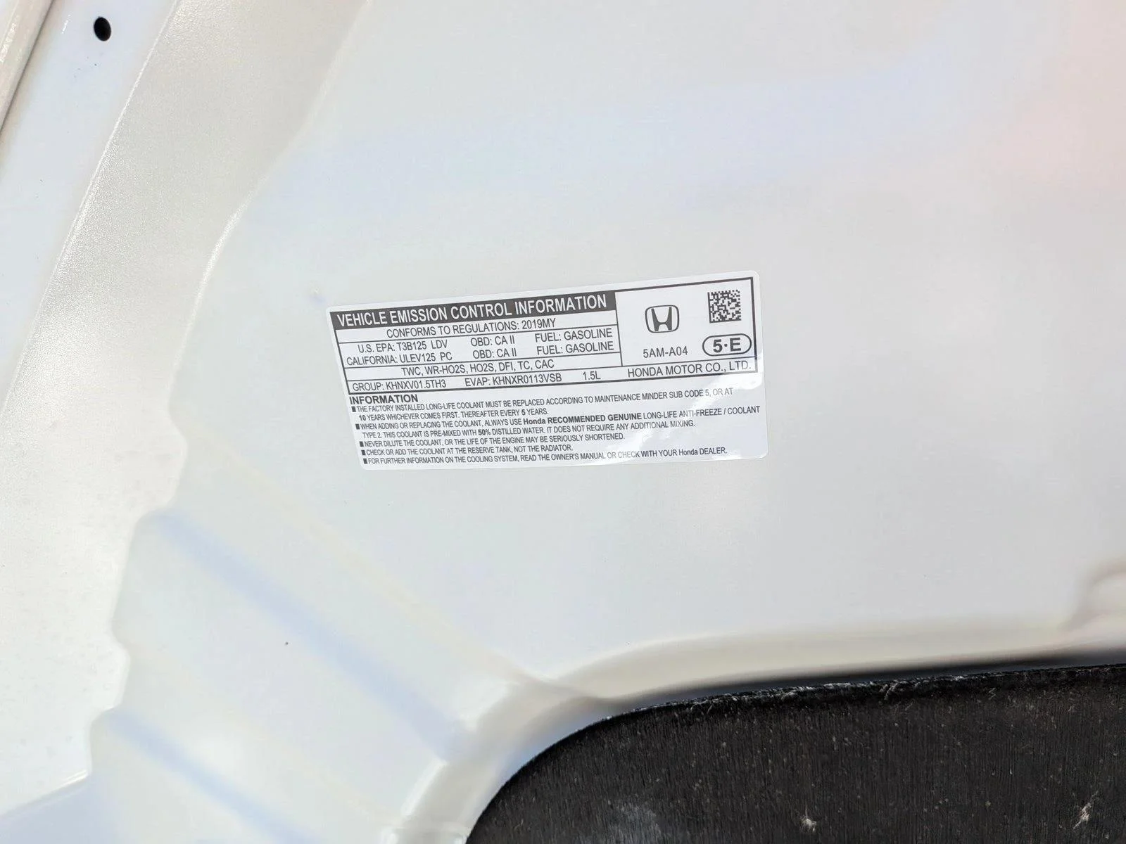 Used 2019 Platinum White Pearl Honda  image 24