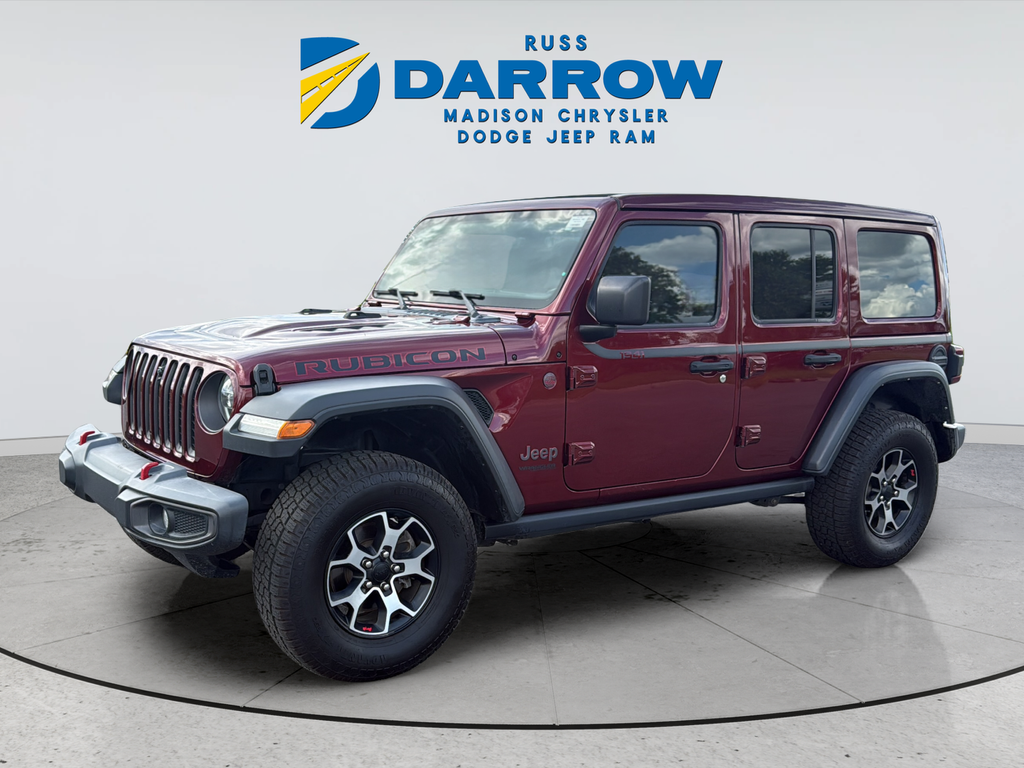 Used 2021 Red Jeep Unlimited Rubicon image 1