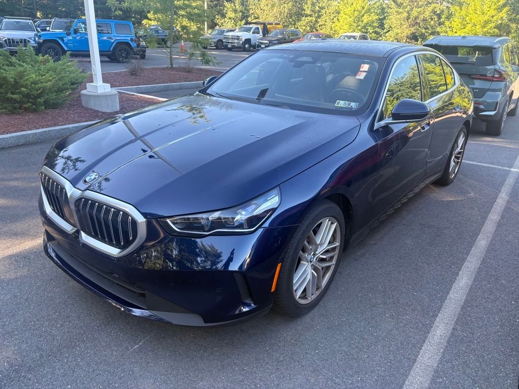Certified Used 2024 Tanzanite Blue II Metallic BMW 530i xDrive image 2
