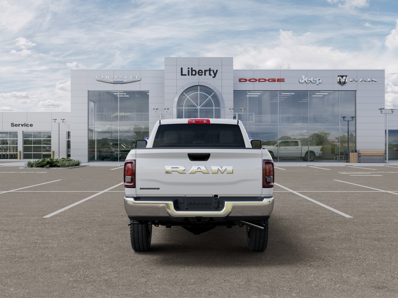 New 2026 Bright White Clear-Coat Exterior Paint RAM Big Horn image 37