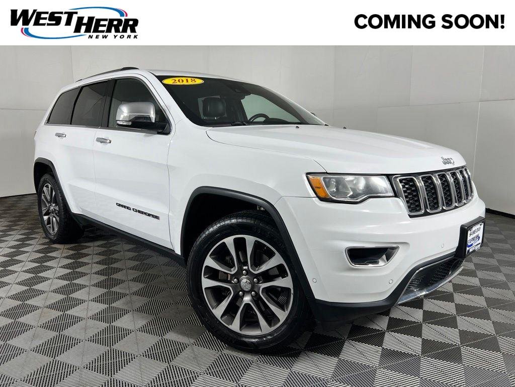 Used 2018 Bright White Clearcoat Jeep Limited image 1
