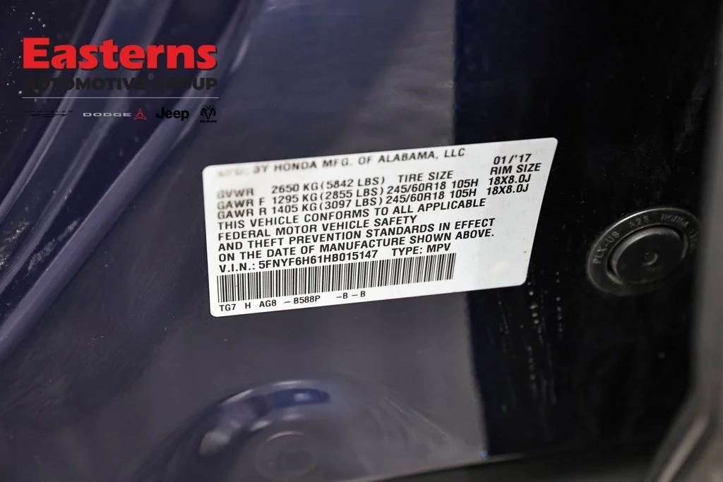 Used 2017 Blue Honda EX-L image 35