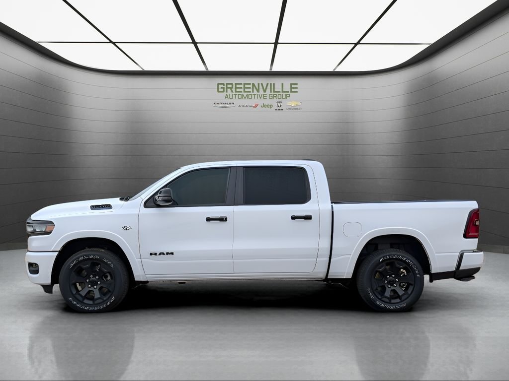 New 2026 Bright White Clear-Coat Exterior Paint RAM Big Horn Night Edition Hemi 4x4 Crew Cab image 2