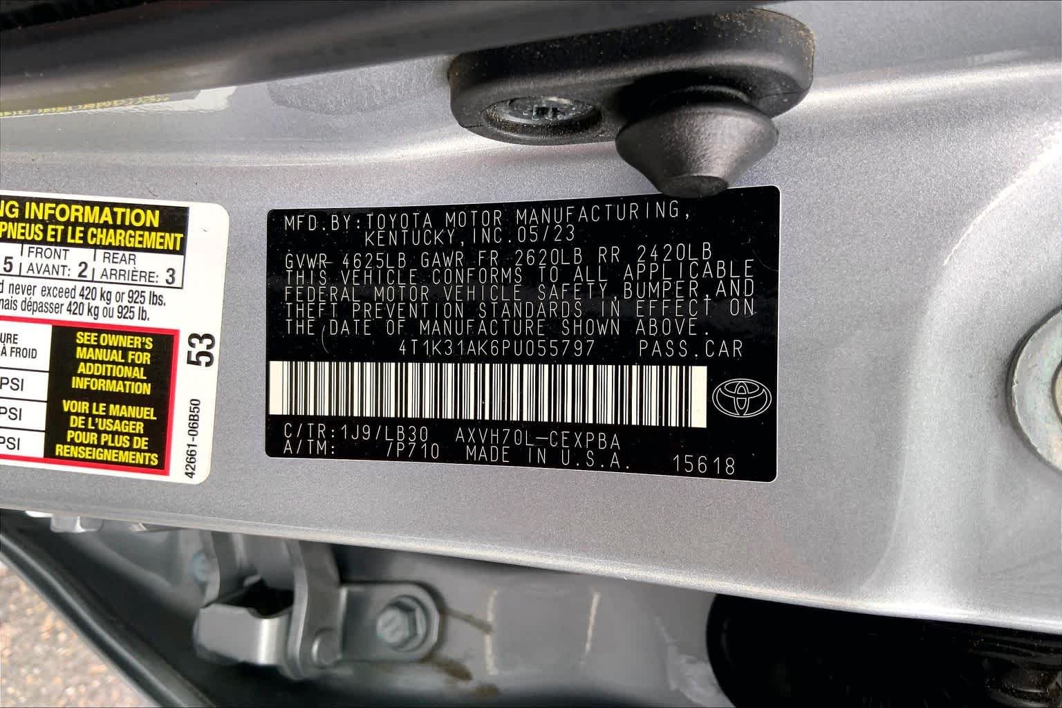 Used 2023 Celestial Silver Metallic Toyota Hybrid XSE image 34