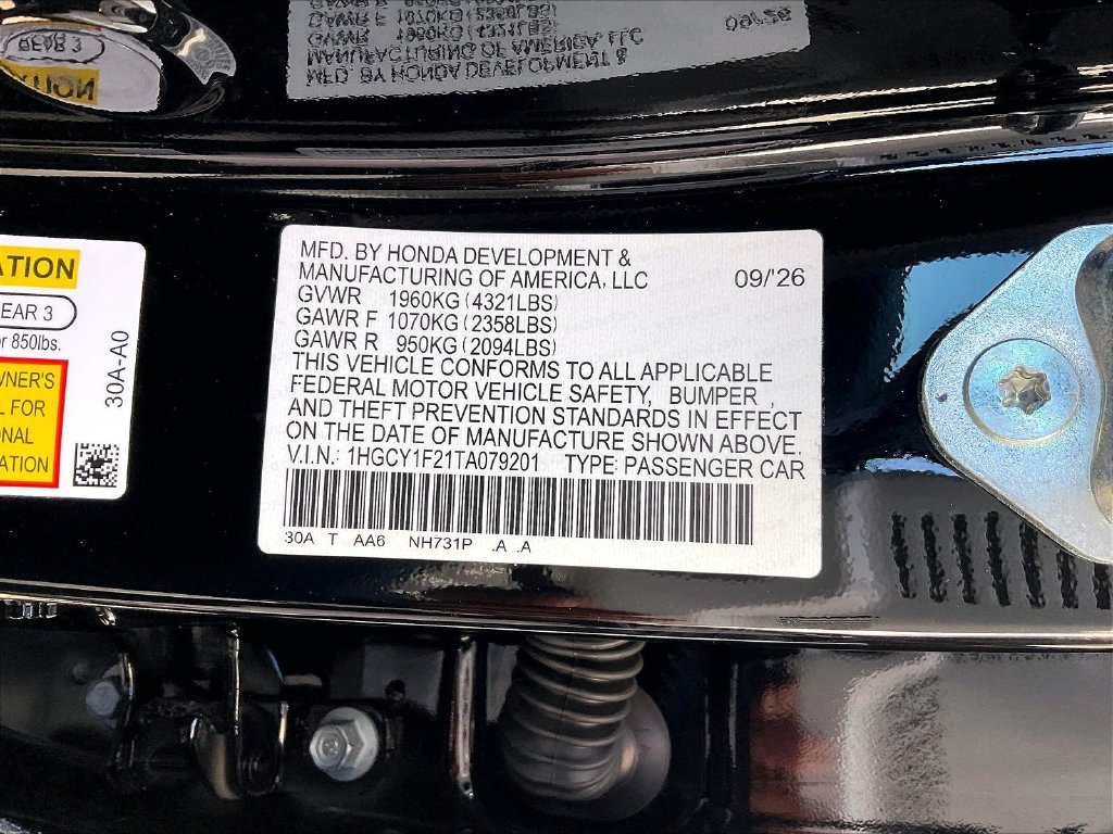 New 2026 Crystal Black Pearl Honda LX image 17
