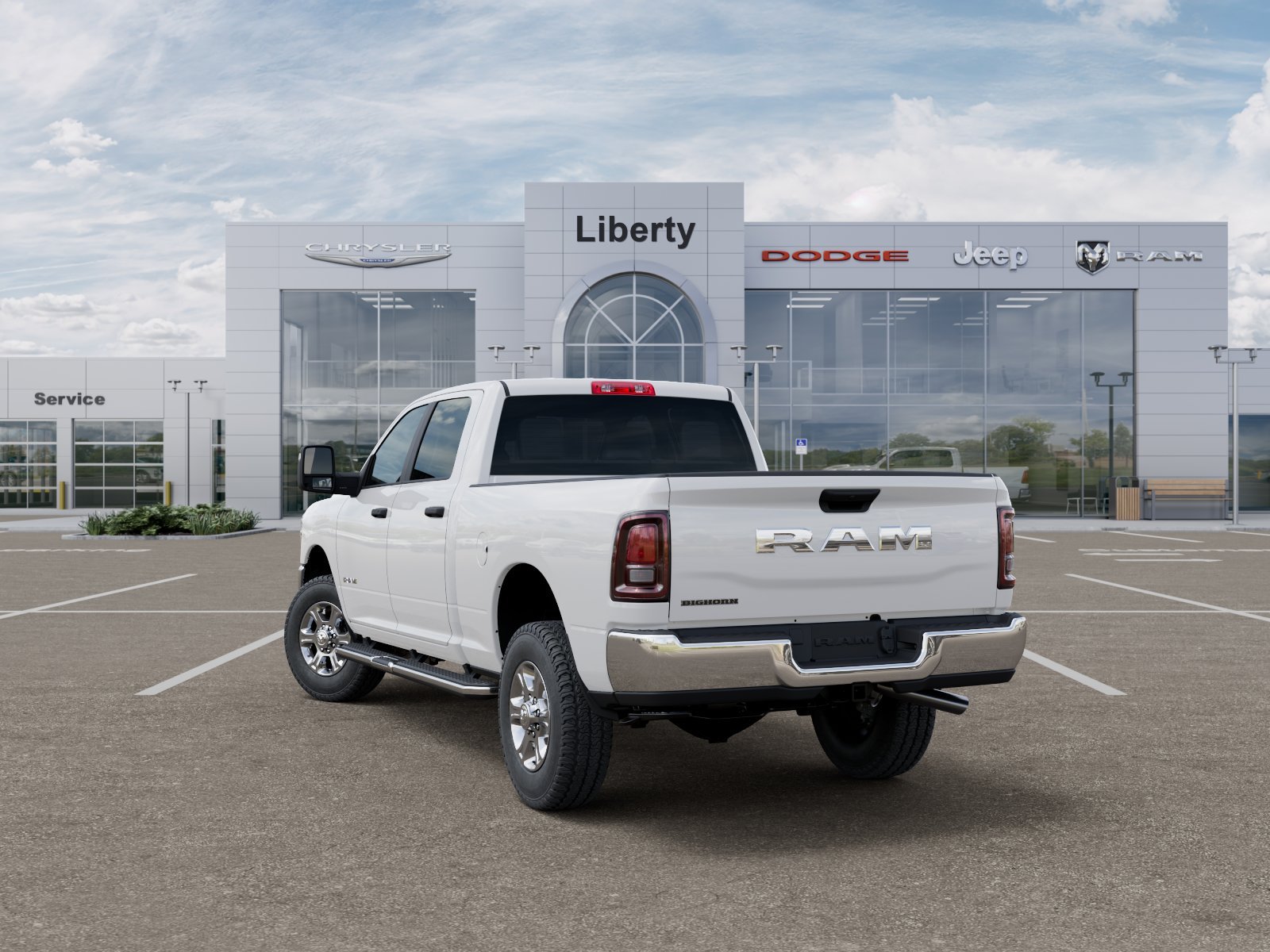 New 2026 Bright White Clear-Coat Exterior Paint RAM Big Horn image 34