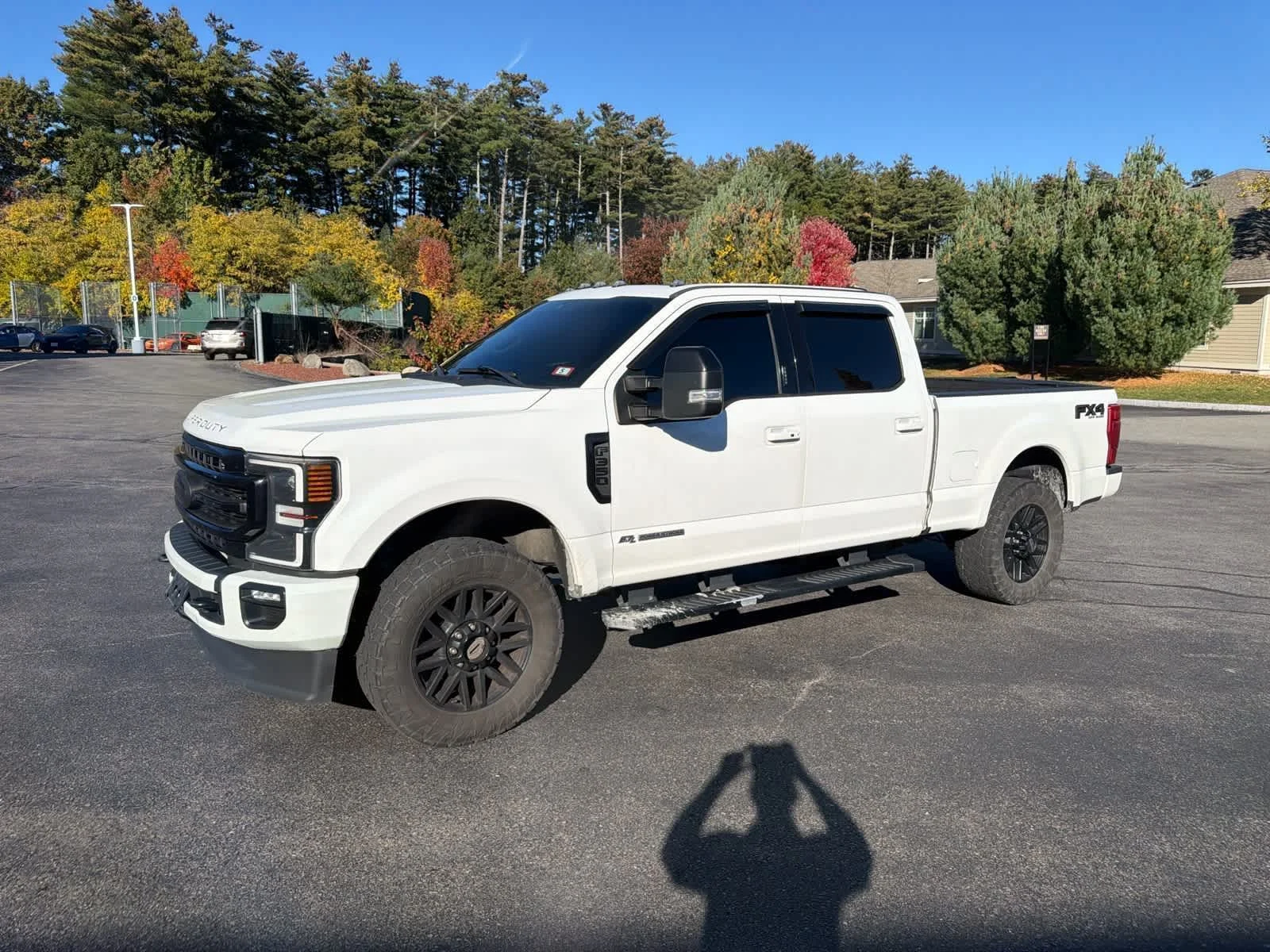 Used 2021 Star White Metallic Tri-Coat Ford LARIAT image 1