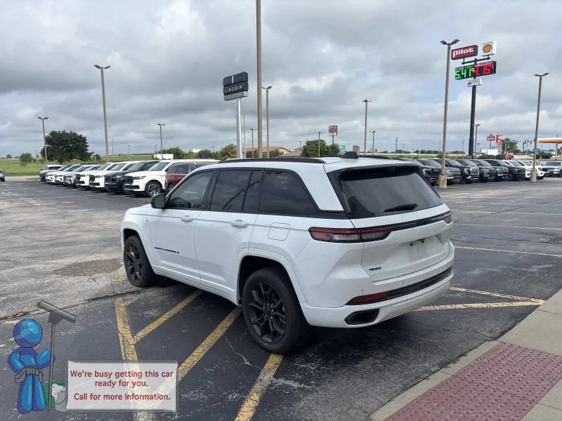 Used 2024 Bright White Clearcoat Jeep 4xe image 3