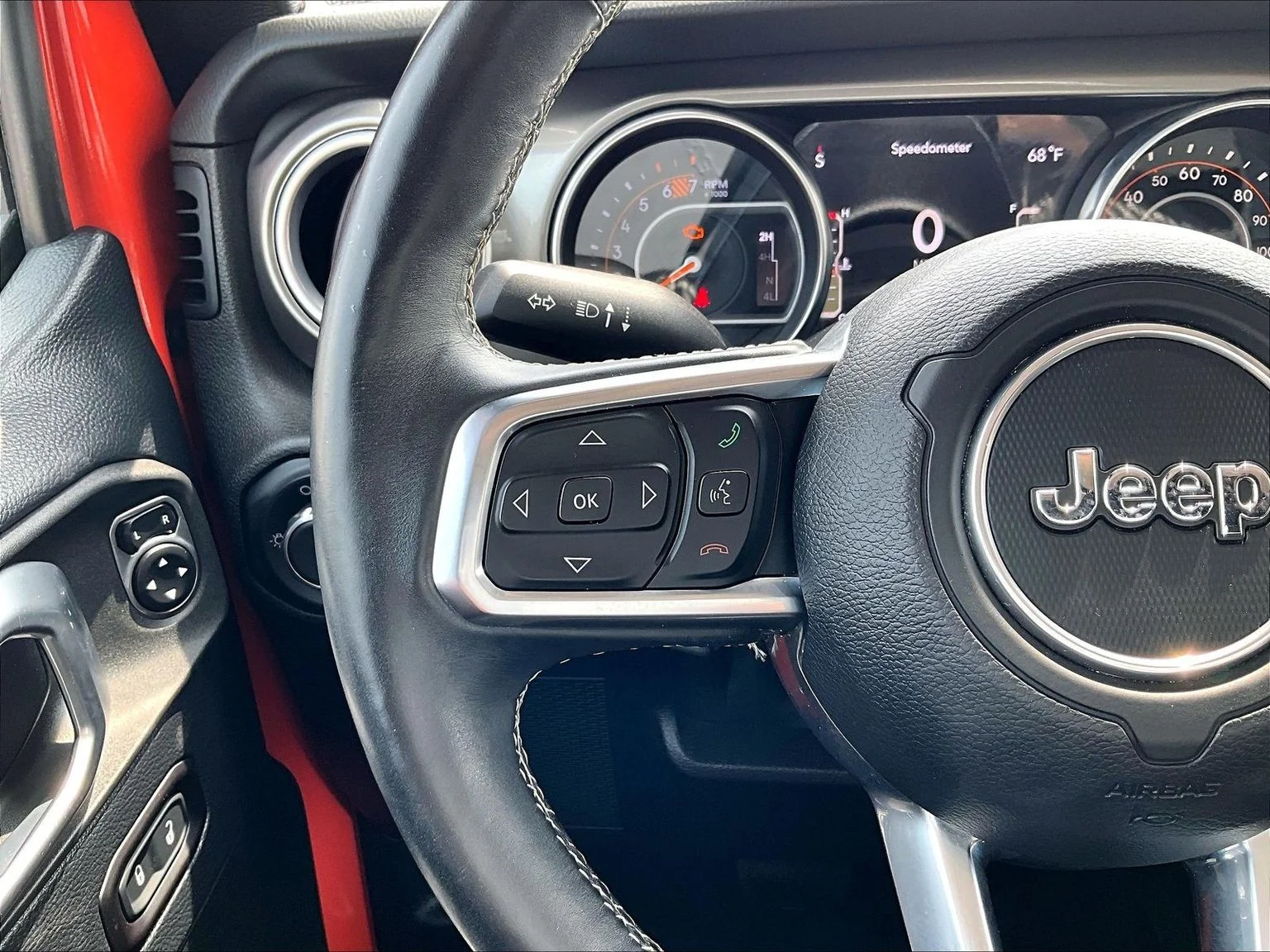 Used 2018 Orange Jeep Unlimited Sahara image 19