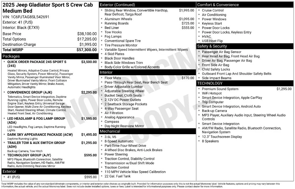 2025 Jeep Gladiator Sport S - Photo 41