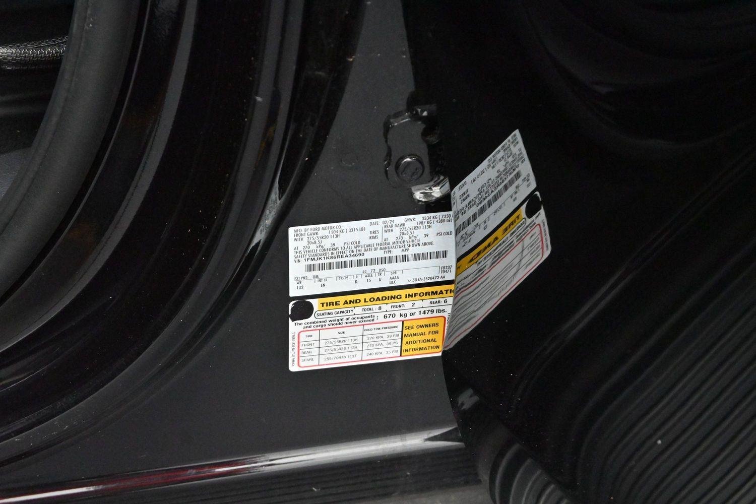 Used 2024 Agate Black Ford Limited image 46