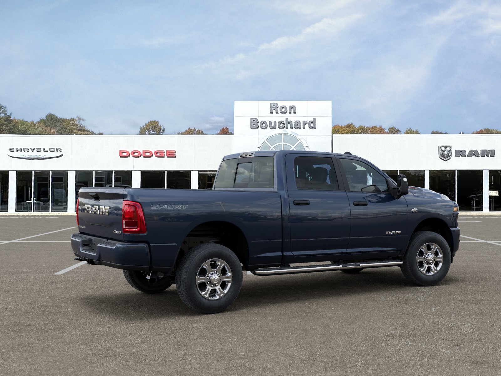 New 2027 Forged Blue Metallic Exterior Paint RAM Big Horn image 4