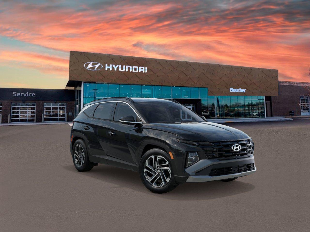 New 2026 Phantom Black Hyundai SEL Plus AWD image 2