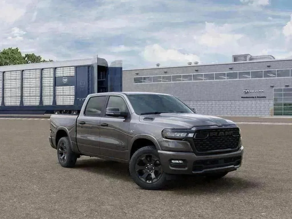 New 2026 Granite Crystal Metallic Clear-Coat Exterior Paint RAM Big Horn Night Edition image 2