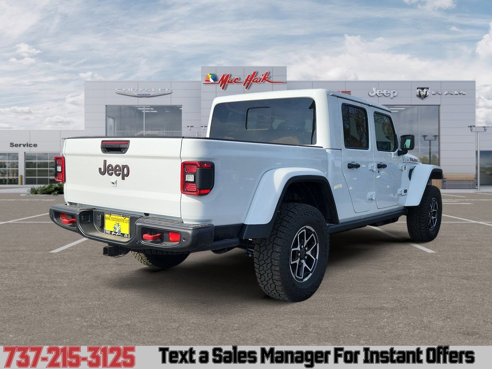 New 2026 Bright White Clear-Coat Exterior Paint Jeep Rubicon image 5