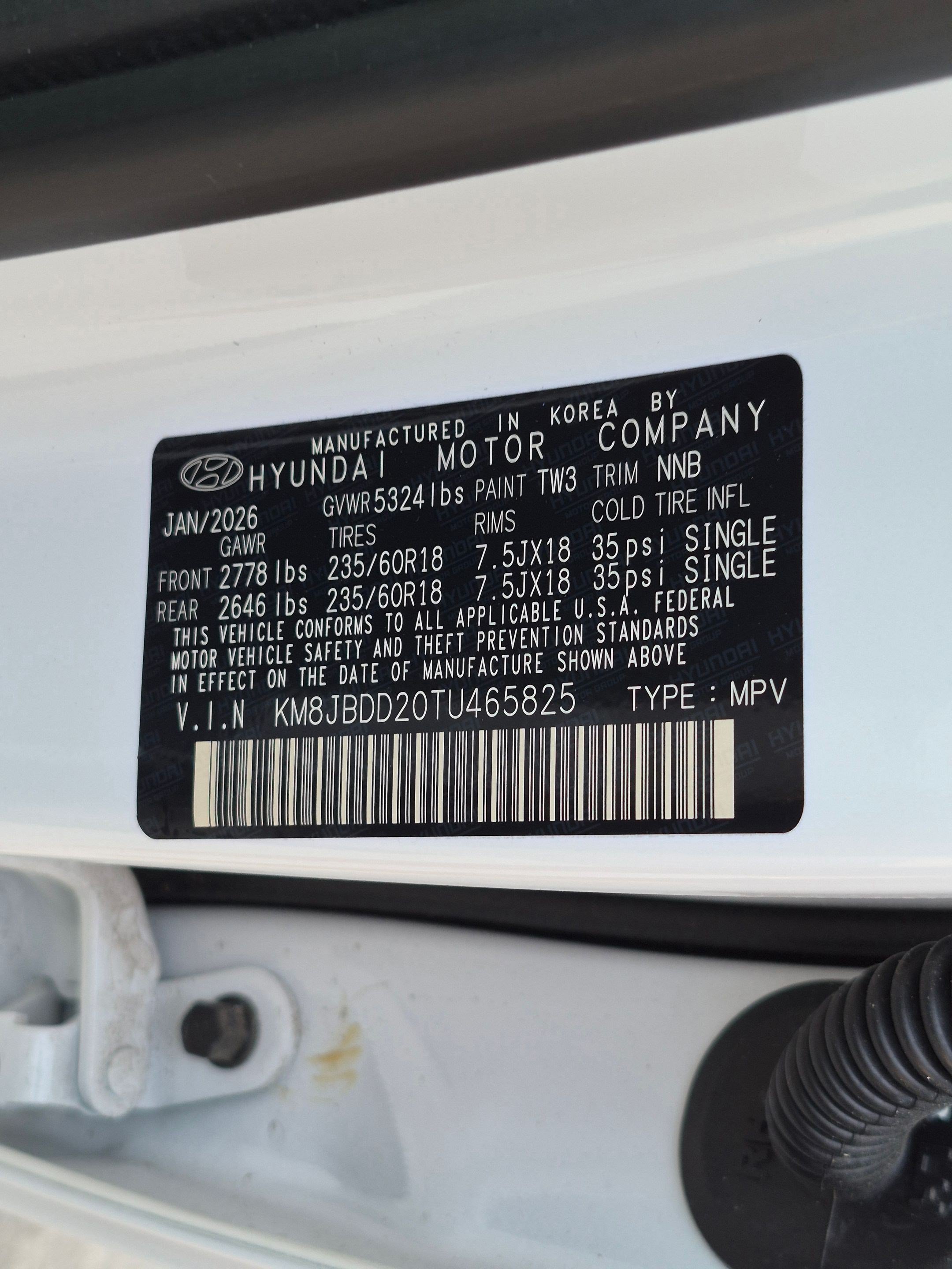 New 2026 Creamy White Pearl Hyundai SEL image 25