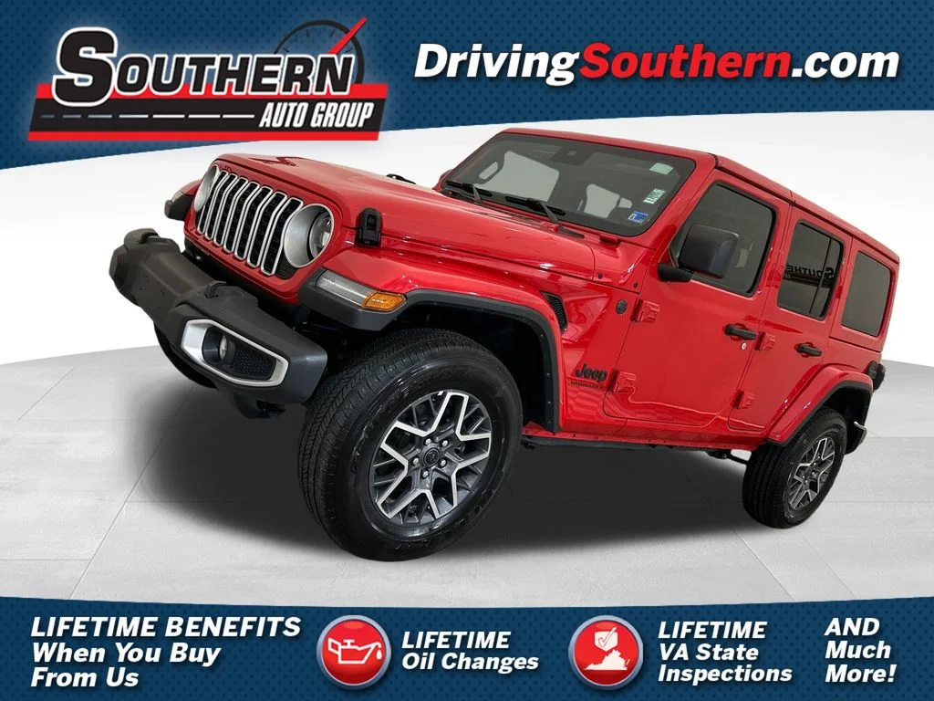 Used 2025 Red Jeep Sahara image 1