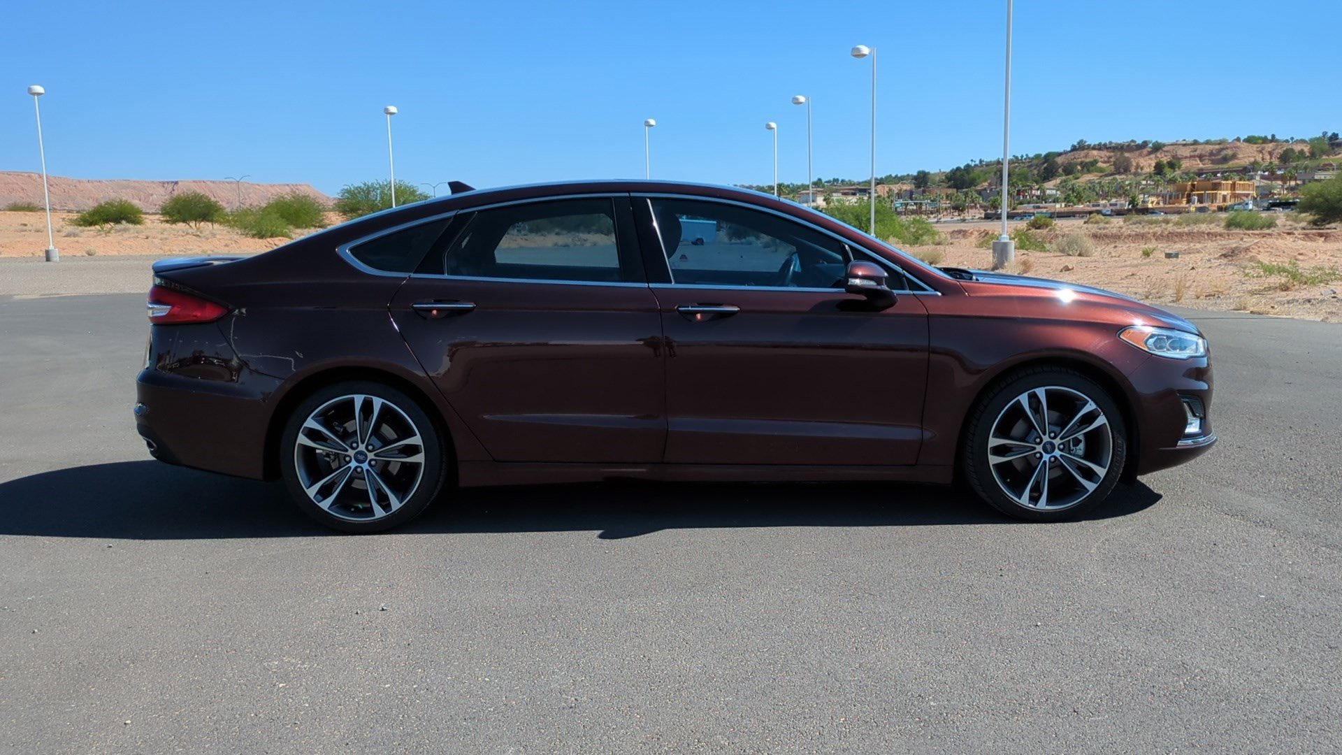 Used 2019 Ford Fusion Titanium with VIN 3FA6P0K93KR115055 for sale in Mesquite, NV