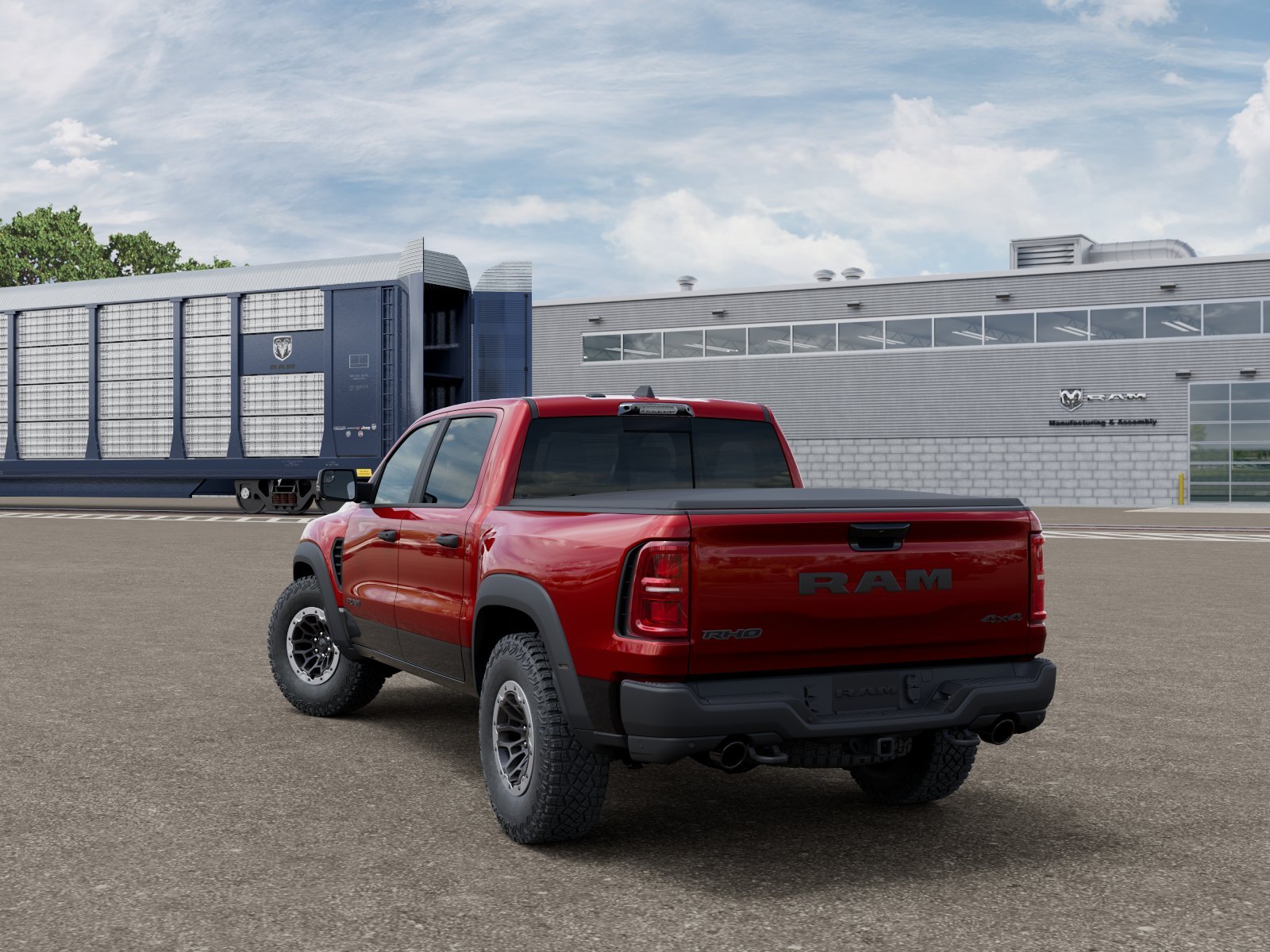New 2026 Molten Red Pearl-Coat Exterior Paint RAM RHO image 3