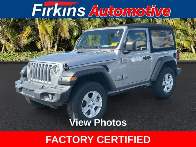 Certified Used 2021 Silver Jeep Sport S image 1