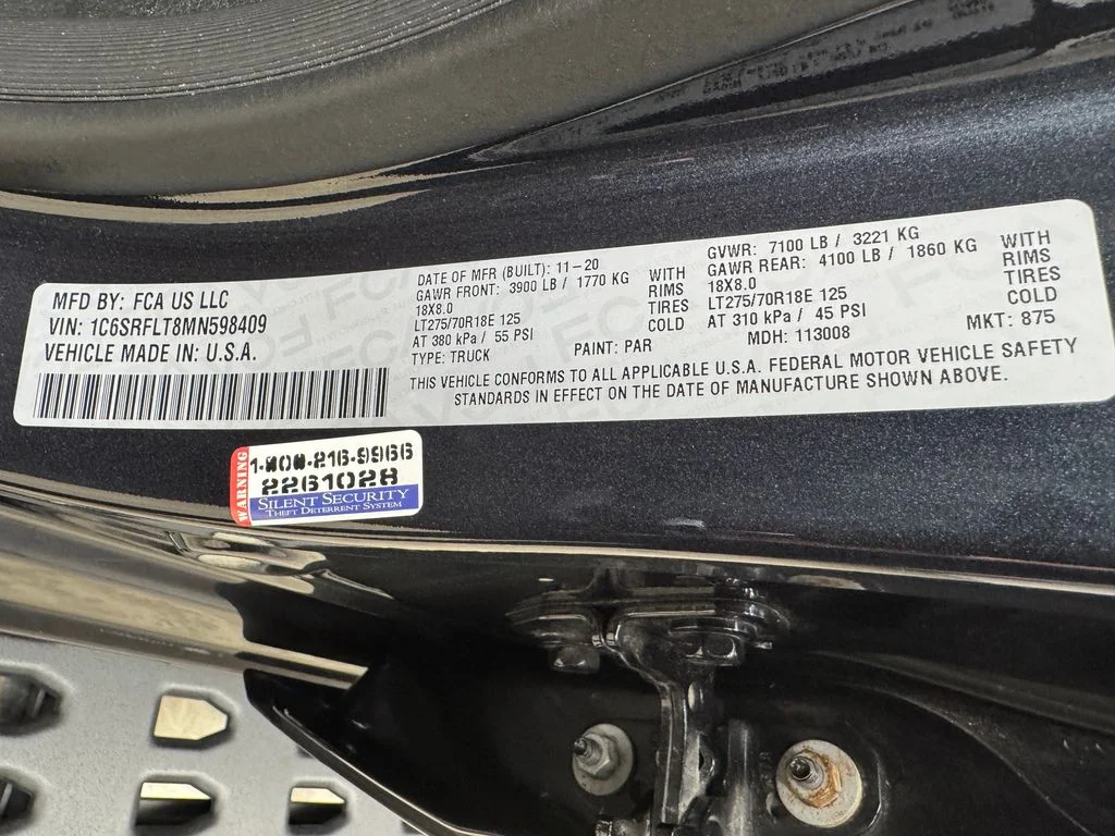 Used 2021 Steel Metallic Ram Rebel image 35