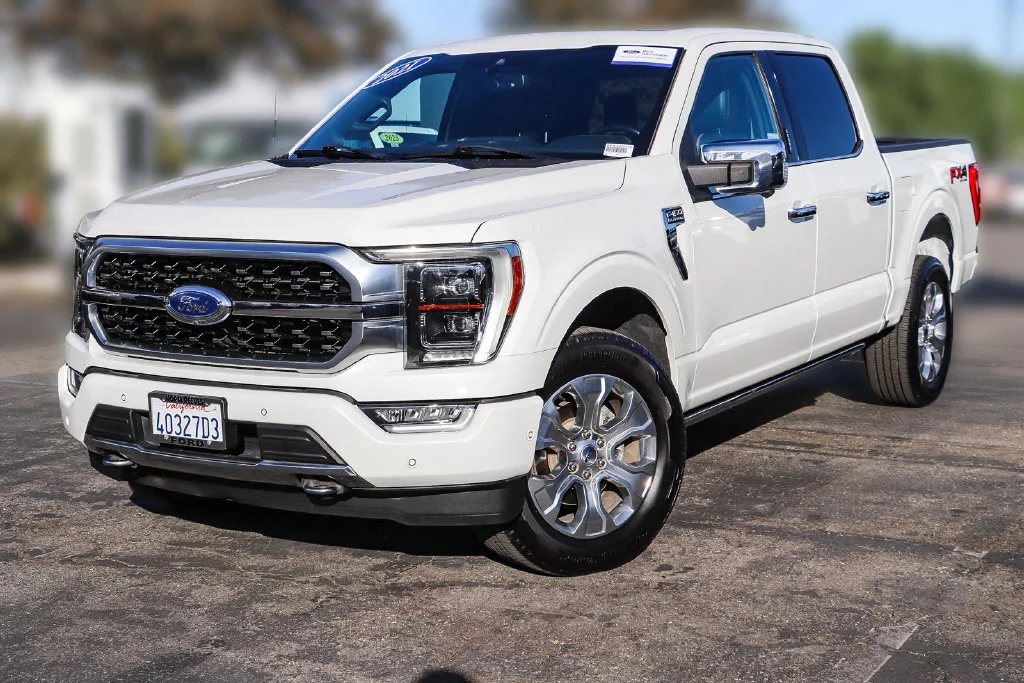 Certified Used 2021 White Ford Platinum image 1