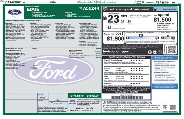 Used 2023 Blue Ford SEL image 55