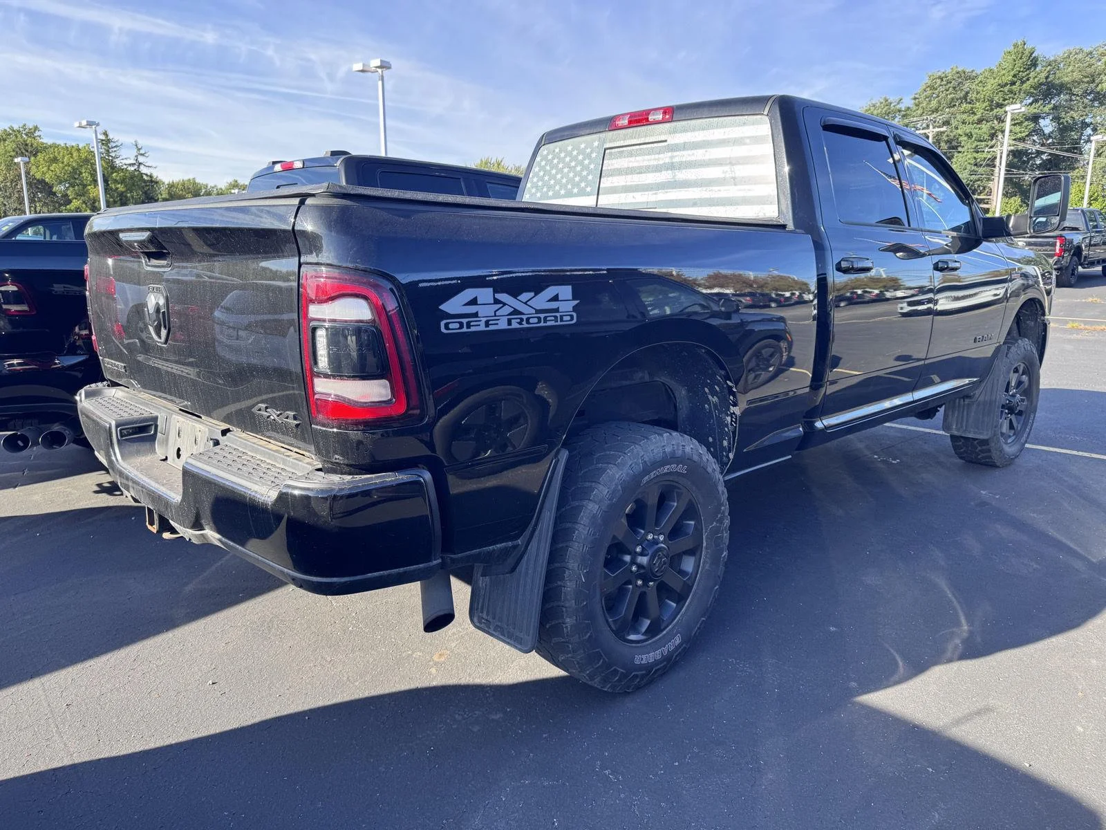 Used 2021 Diamond Black Crystal Pearlcoat Ram Big Horn image 4
