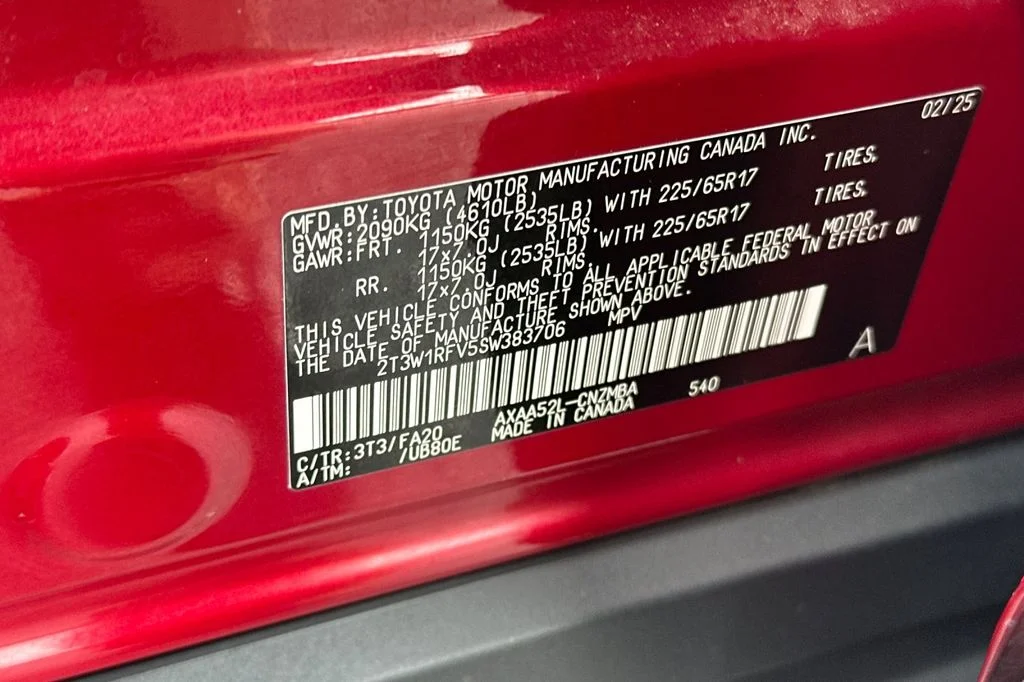 Certified Used 2025 Red Toyota XLE image 29