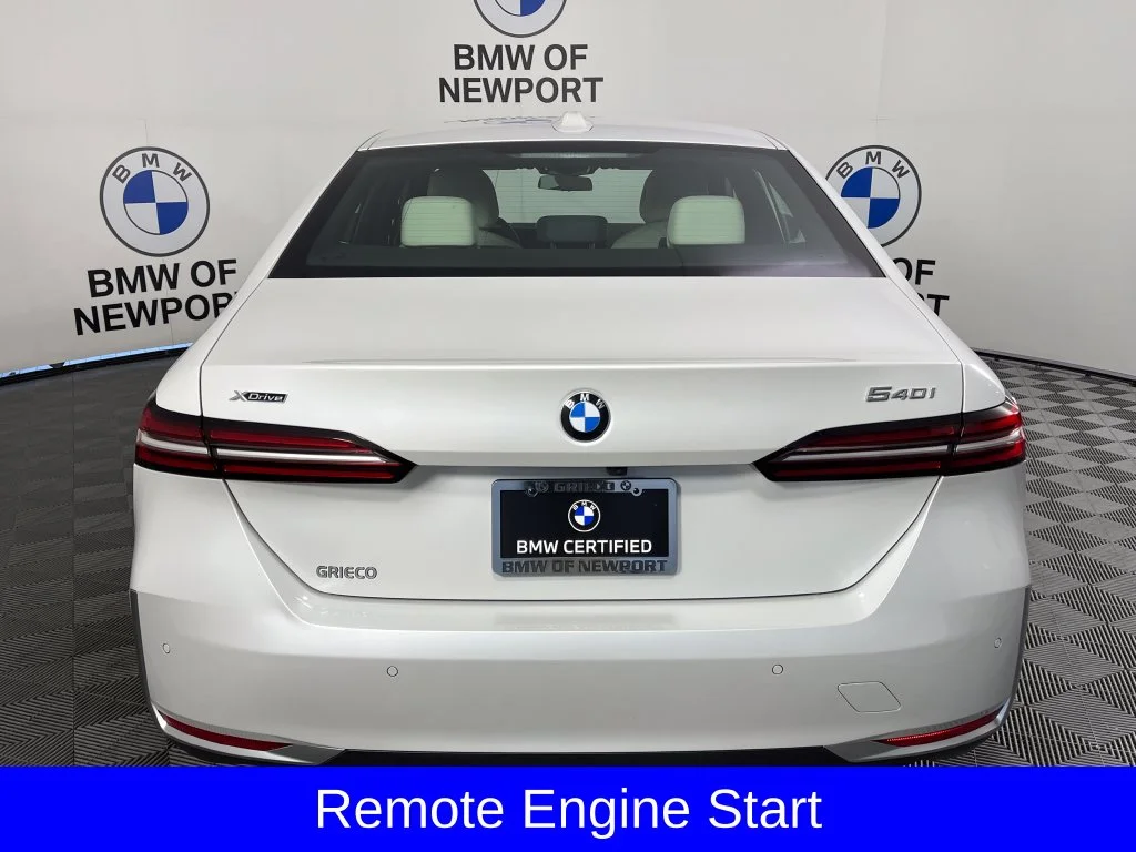 Certified Used 2024 White Metallic BMW 540i xDrive image 9