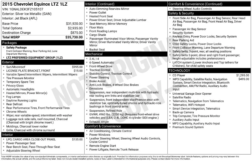 Used 2015 Silver Chevrolet LTZ image 40