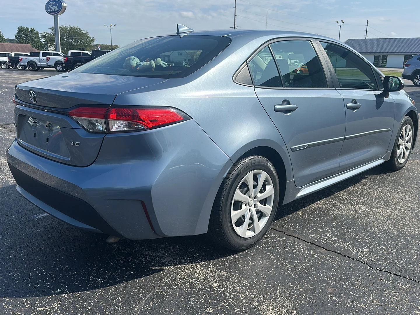 Used 2020 Celestite Gray Metallic Toyota LE image 5